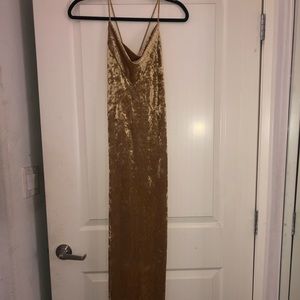 Gold Velvet dress